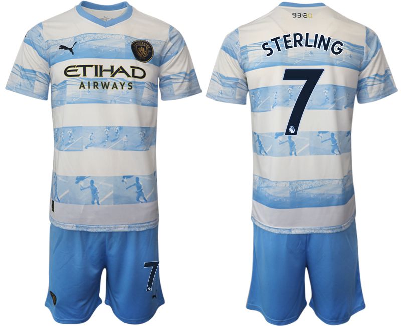 Men 2022-2023 Club Manchester City blue #7 Soccer Jersey